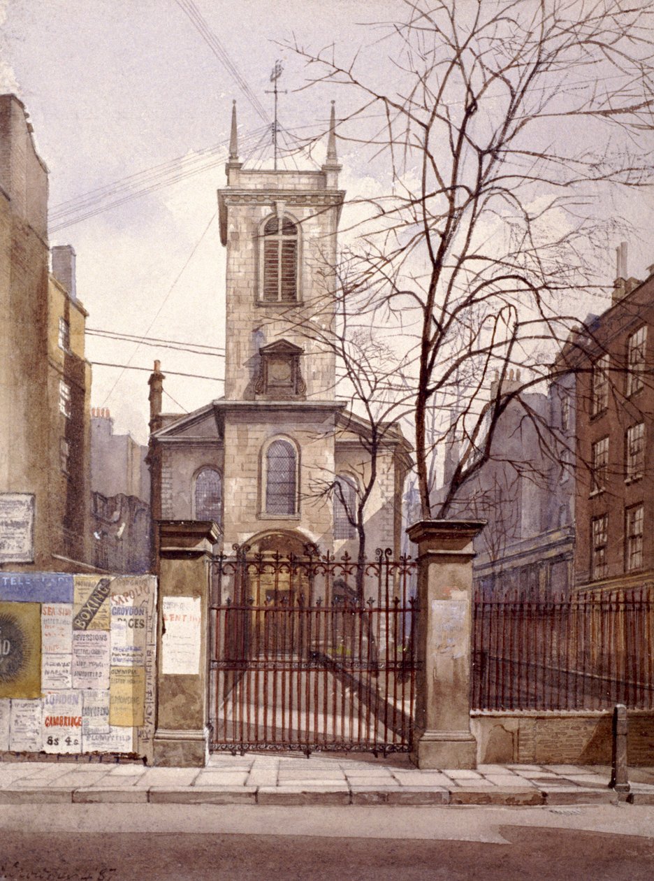 St Olave Jewry, Londen, 1887 door John Crowther