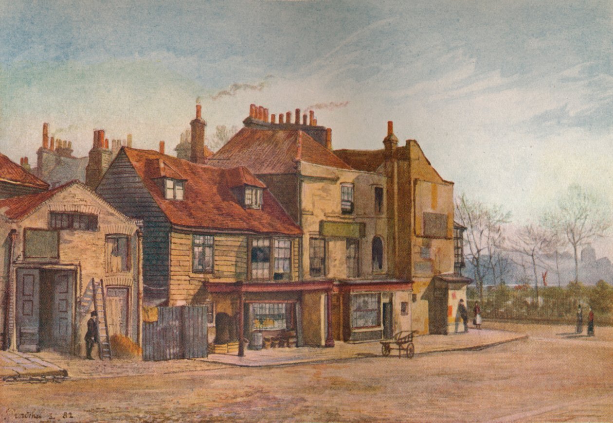 Uitzicht op Lawrence Street, Chelsea, Londen, 1882 door John Crowther