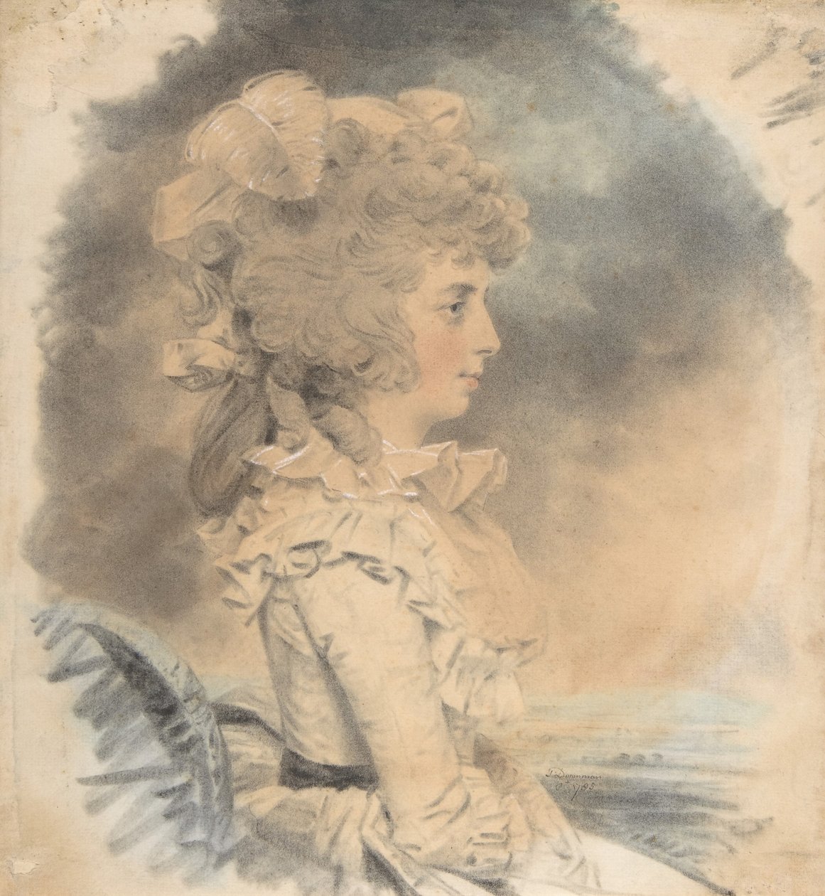 Mevrouw Palmer door John Downman