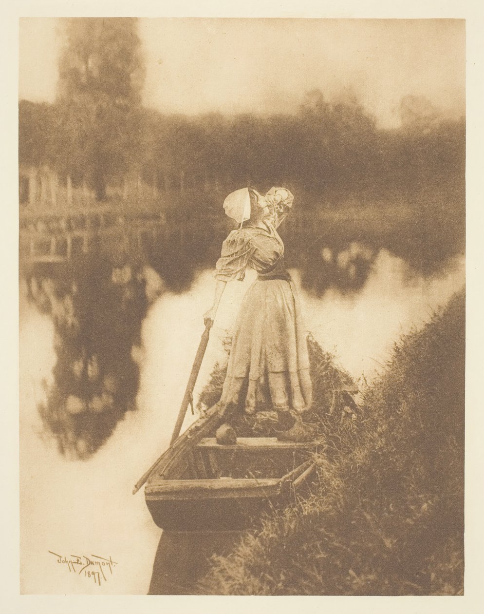 De Veerboot Begroeten, 1897 door John E. Dumont