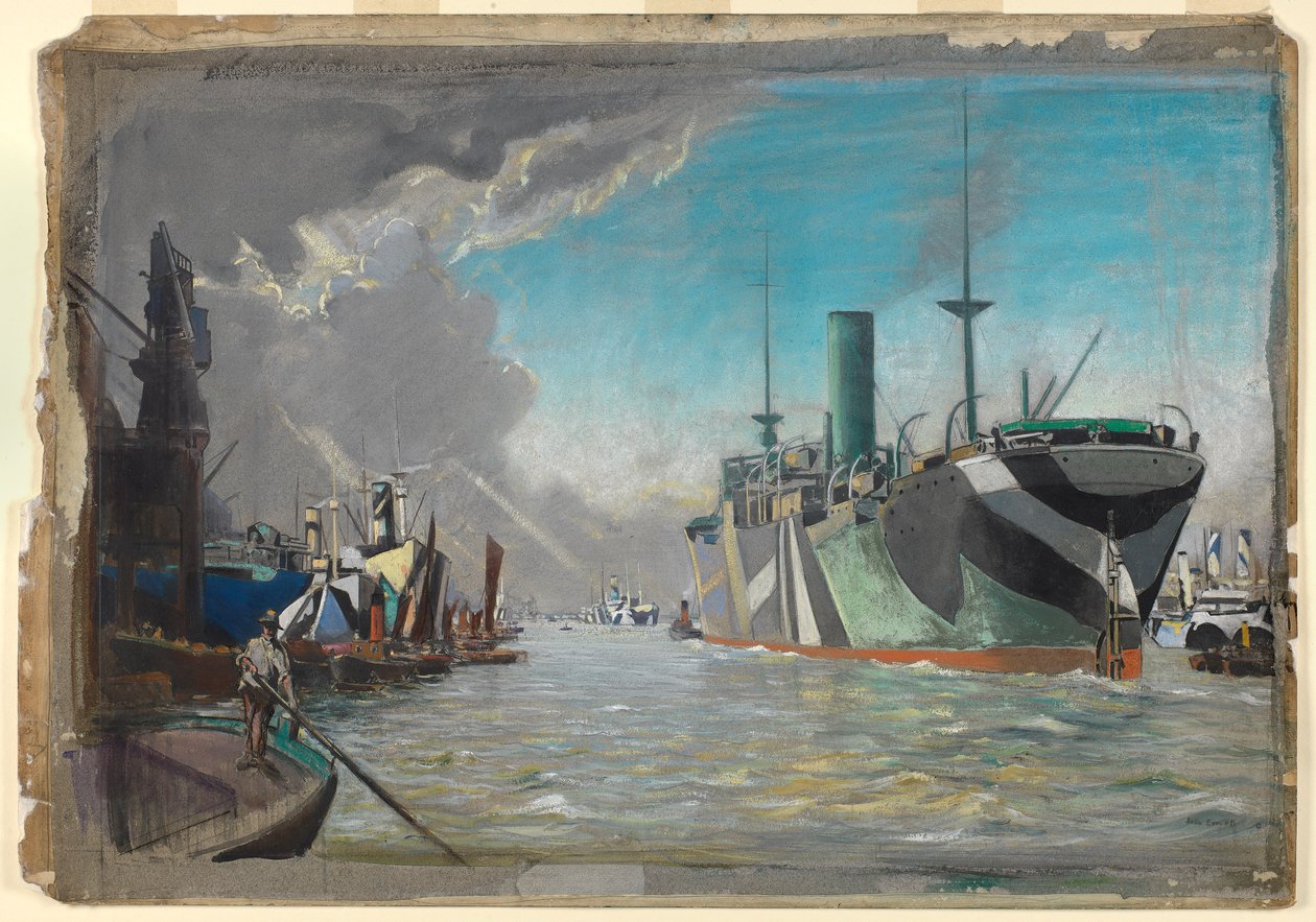 Op de Londense rivier door John Everett