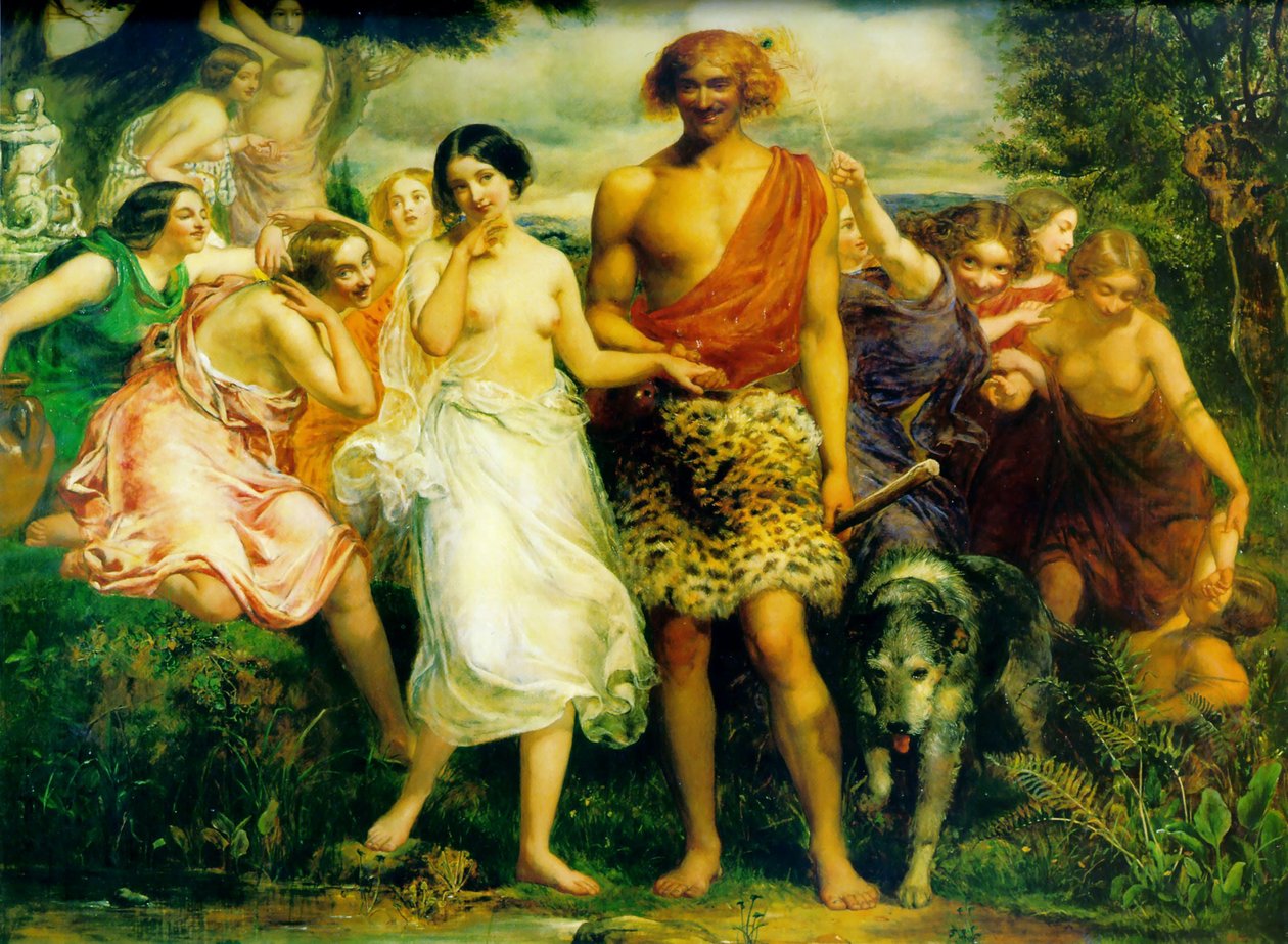 Cymon en Iphigenia door John Everett Millais