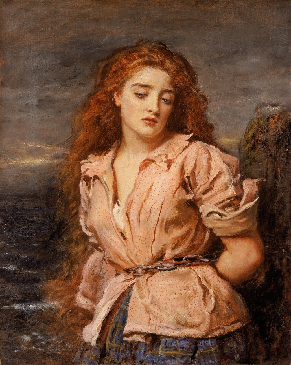 De martelaar van de Solway"
" door John Everett Millais