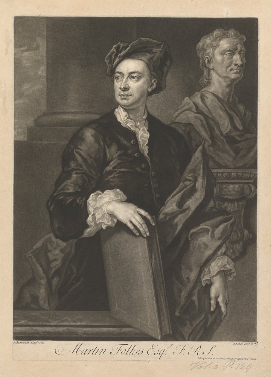 Martin Folkes Esq. door John Faber the younger