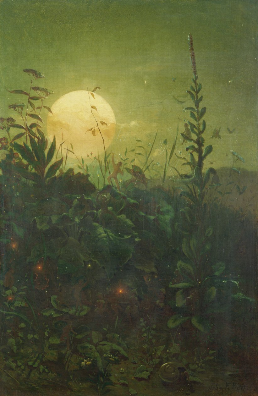 Halloween (olieverf op doek) door John Ferguson Weir