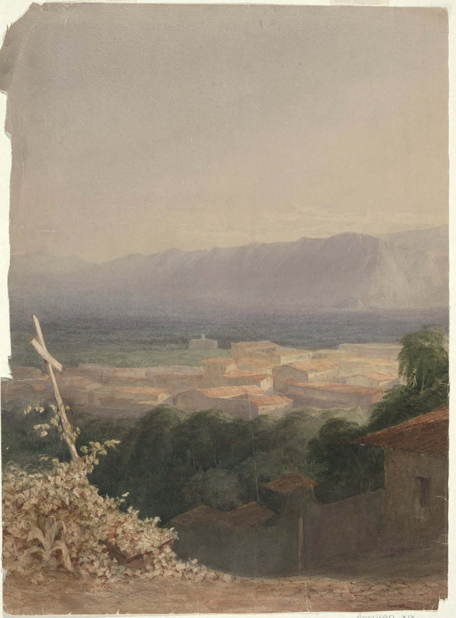 Mt. Etna door John Ferguson Weir