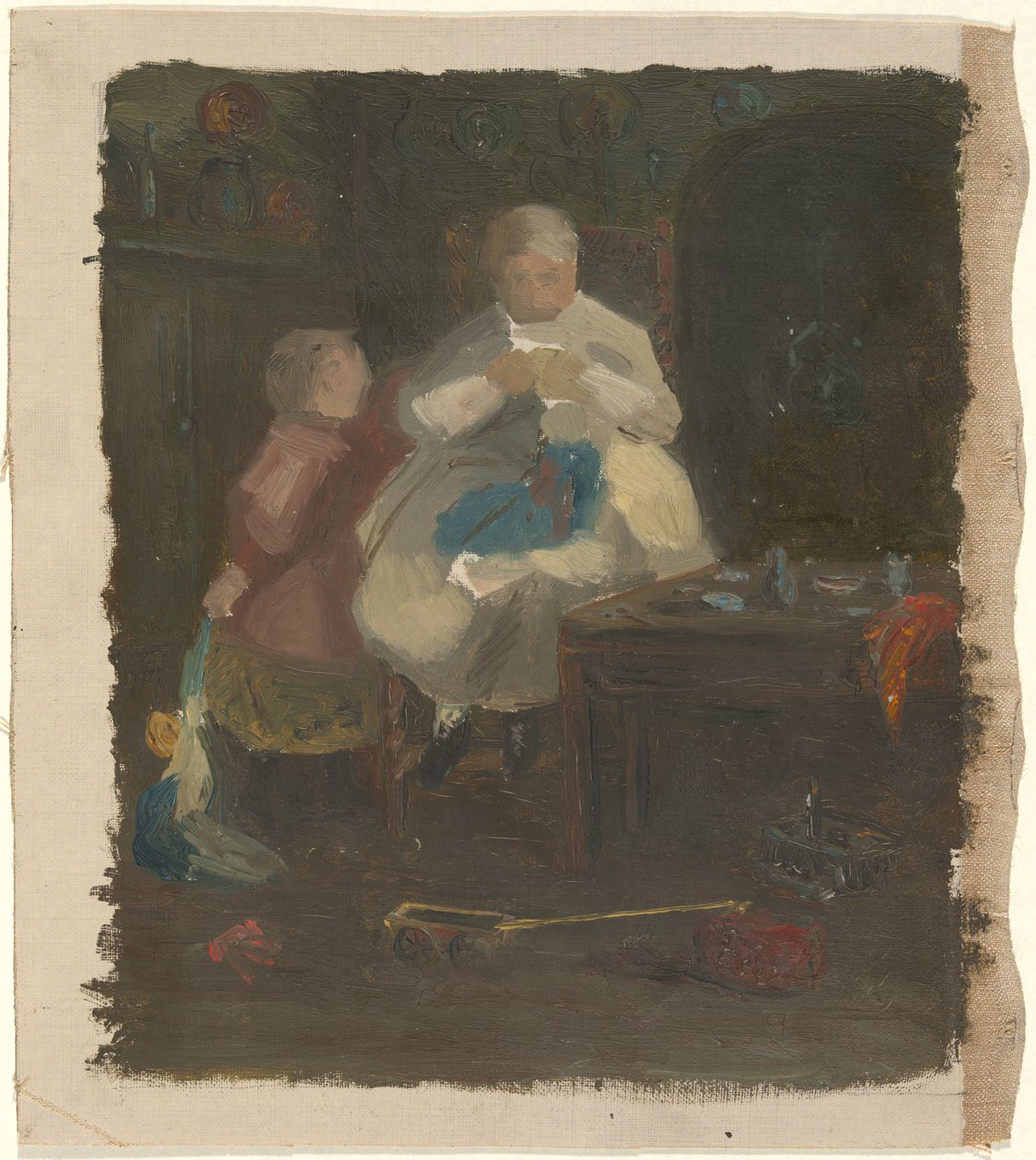 Vrouw en kind door John Ferguson Weir