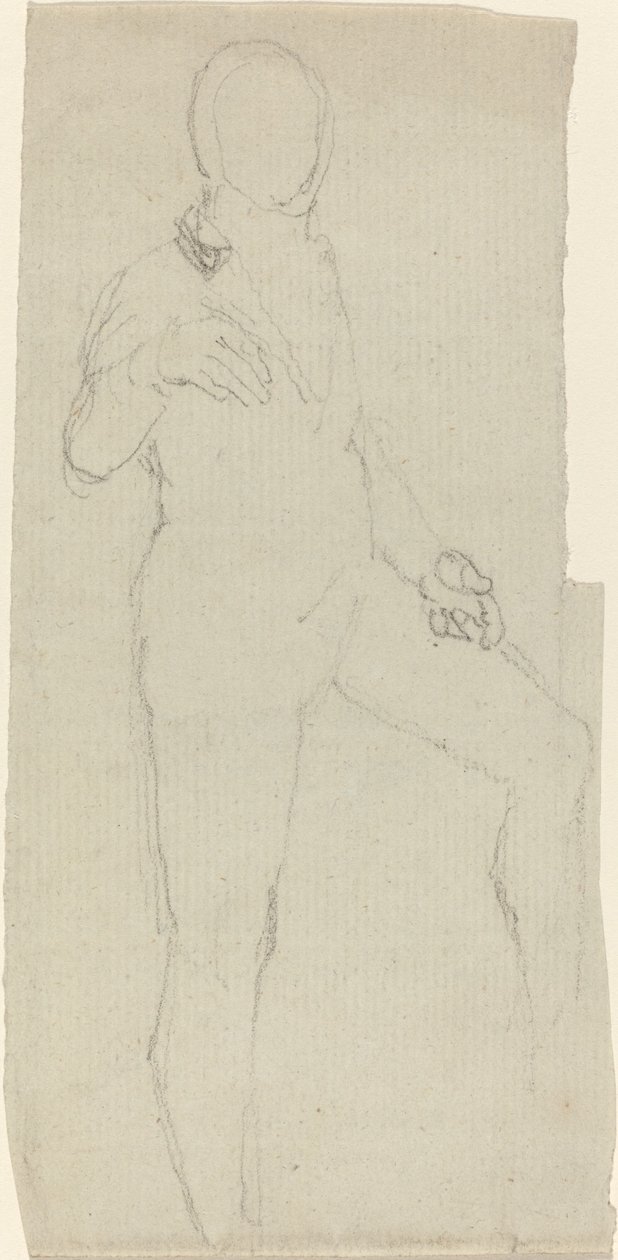 Mannelijke figuur in eigentijdse kleding door John Flaxman