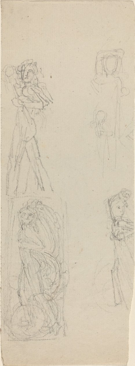 Blad met Studies [recto en verso] door John Flaxman