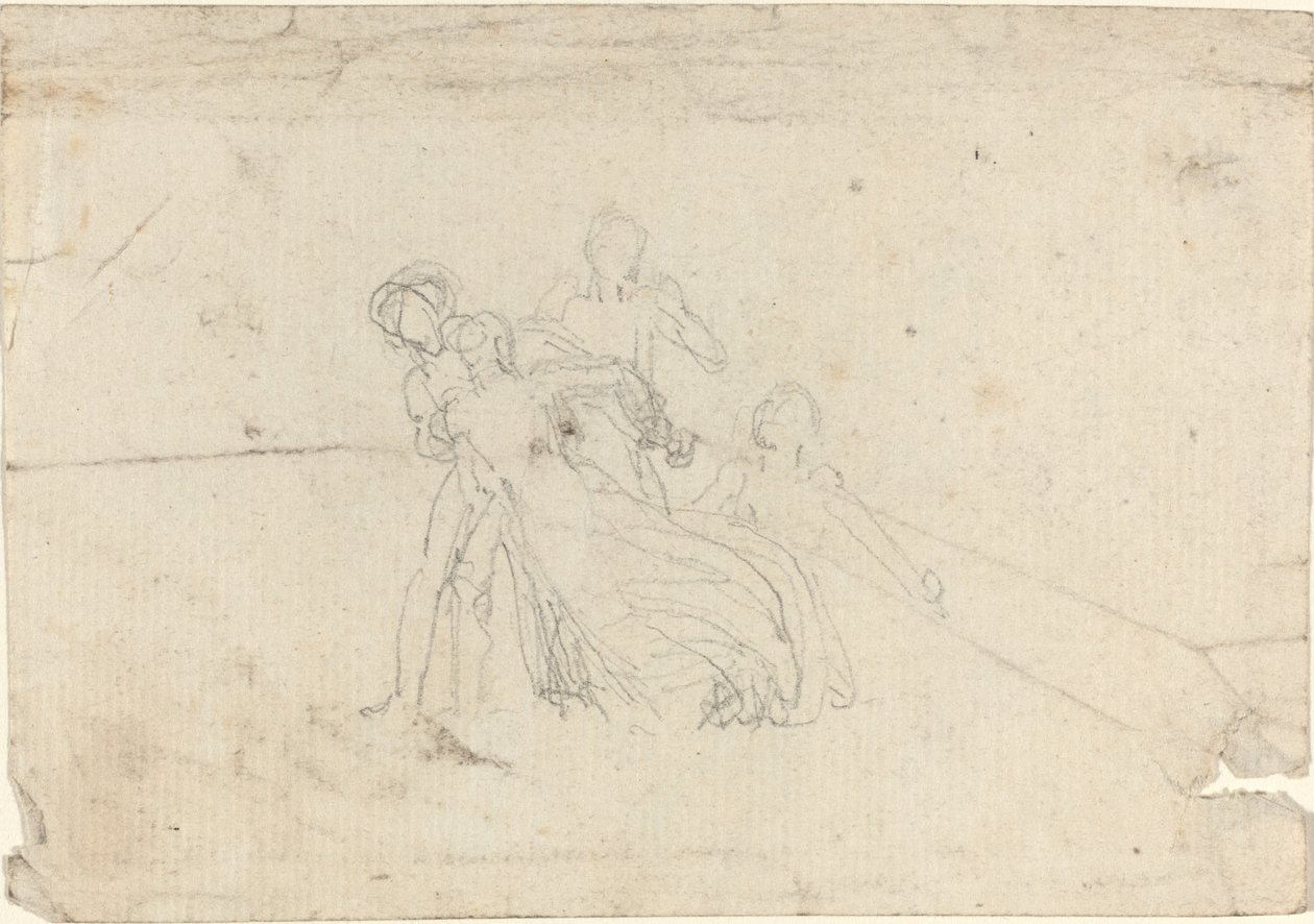 Blad met Studies [recto en verso] door John Flaxman
