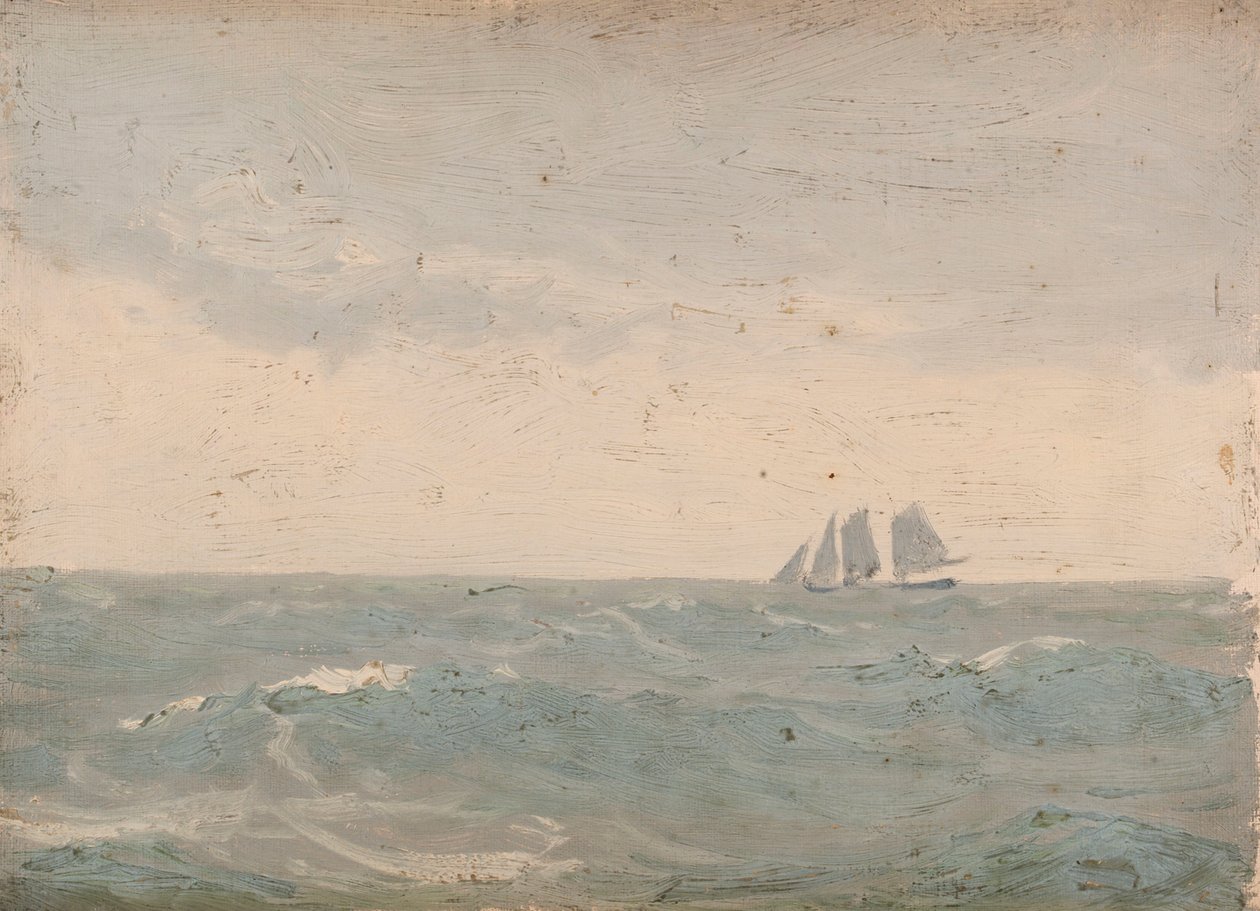 Zeegezicht, ca. 1900 door John Fraser