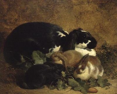 Konijnen door John Frederick Herring Senior
