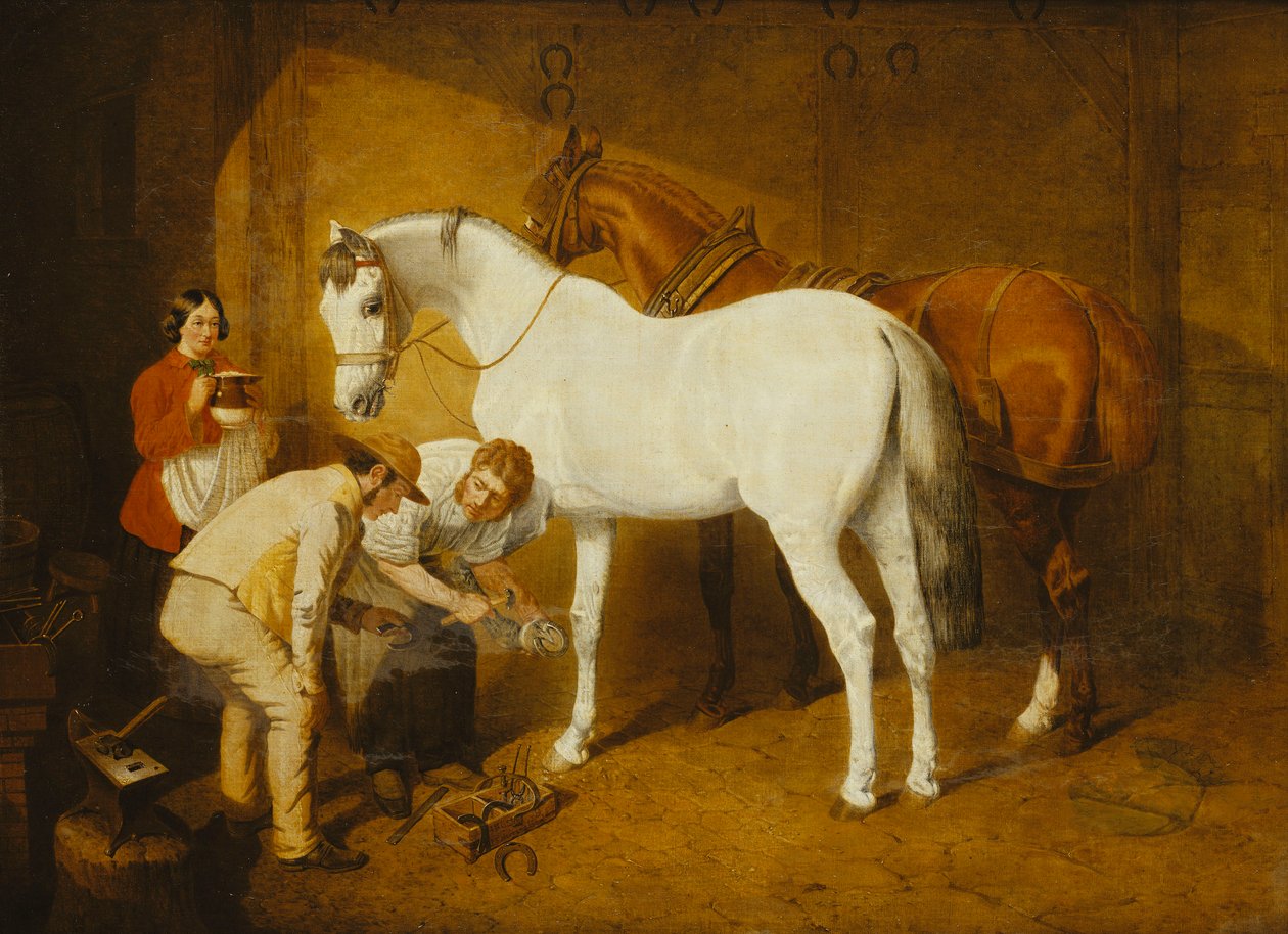 Het beslaan van de favoriet, 1865 door John Frederick Herring Senior