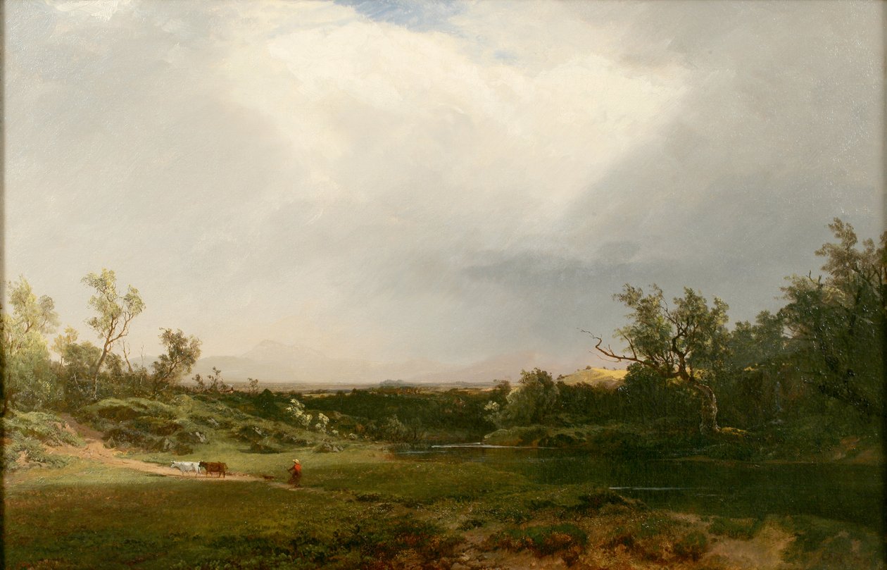 Naderende bui door John Frederick Kensett