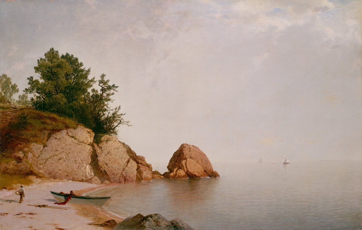 Strand bij Beverly door John Frederick Kensett
