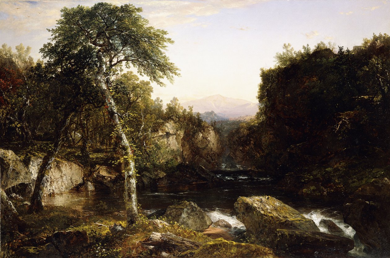 Franconia Mountains, 1854 door John Frederick Kensett