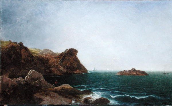 Nahant rots en kustlijn door John Frederick Kensett