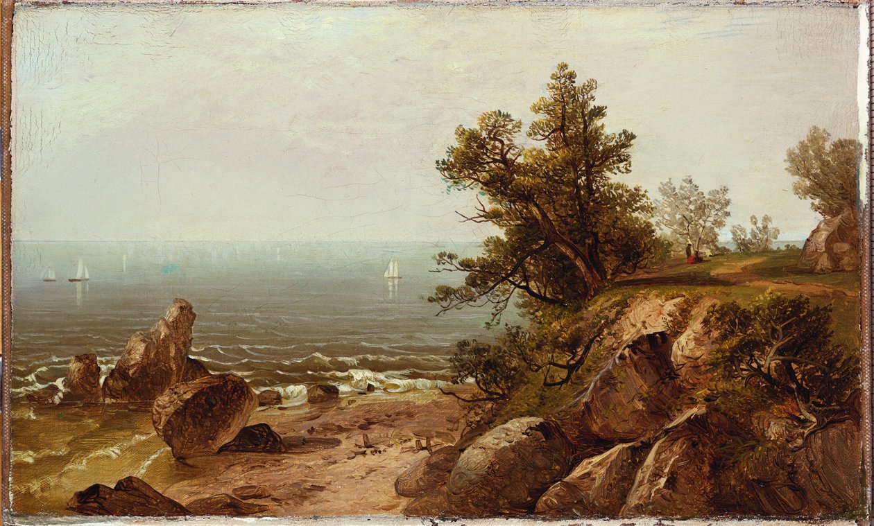 Aan de kust, Beverly, Massachusetts door John Frederick Kensett