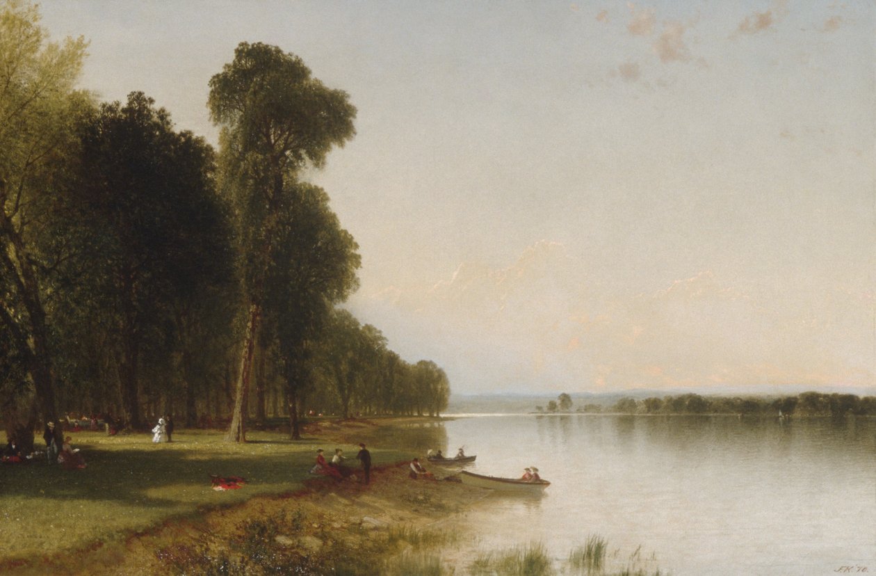 Zomerdag aan Conesus Lake, 1870 door John Frederick Kensett