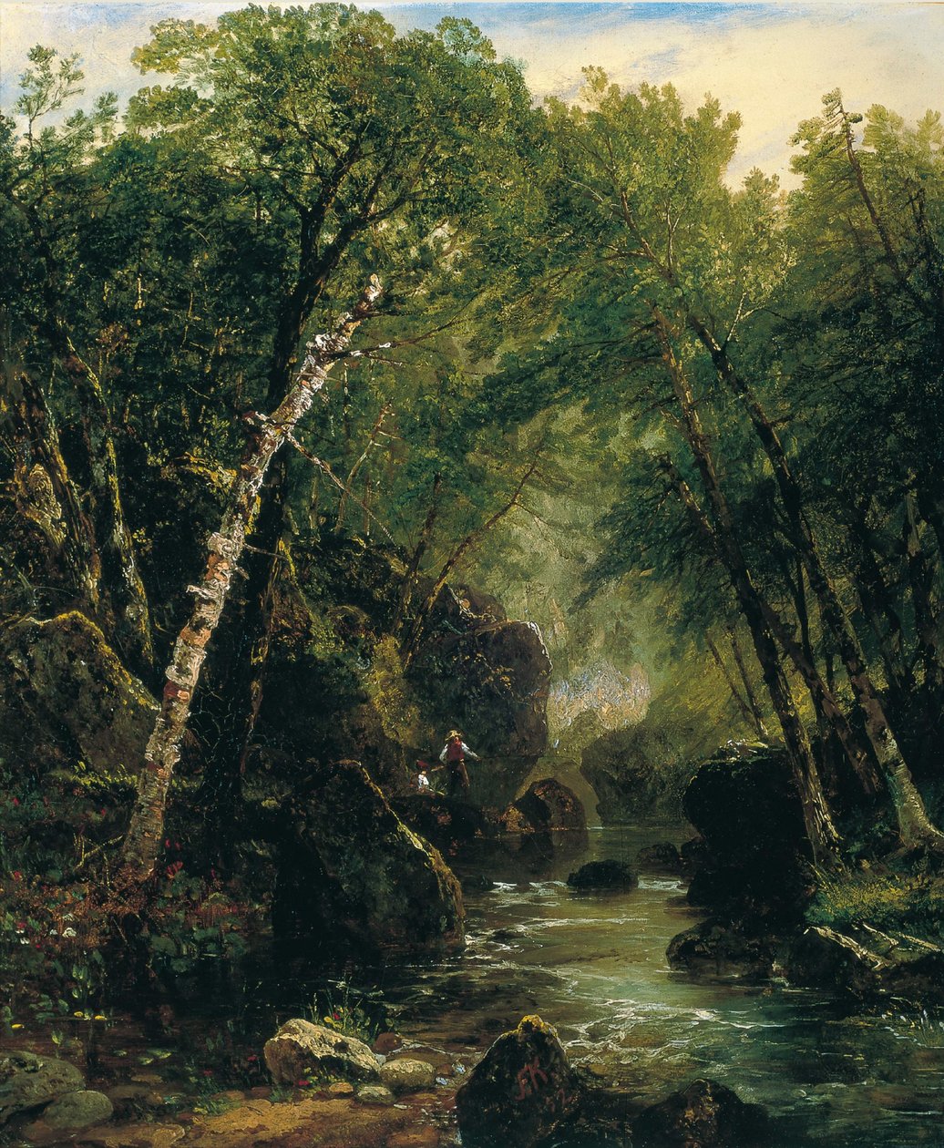 Forel visser door John Frederick Kensett