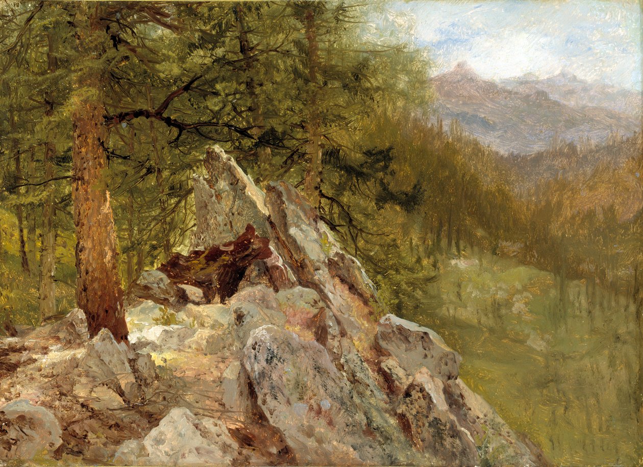 Westers landschap, 1870 door John Frederick Kensett