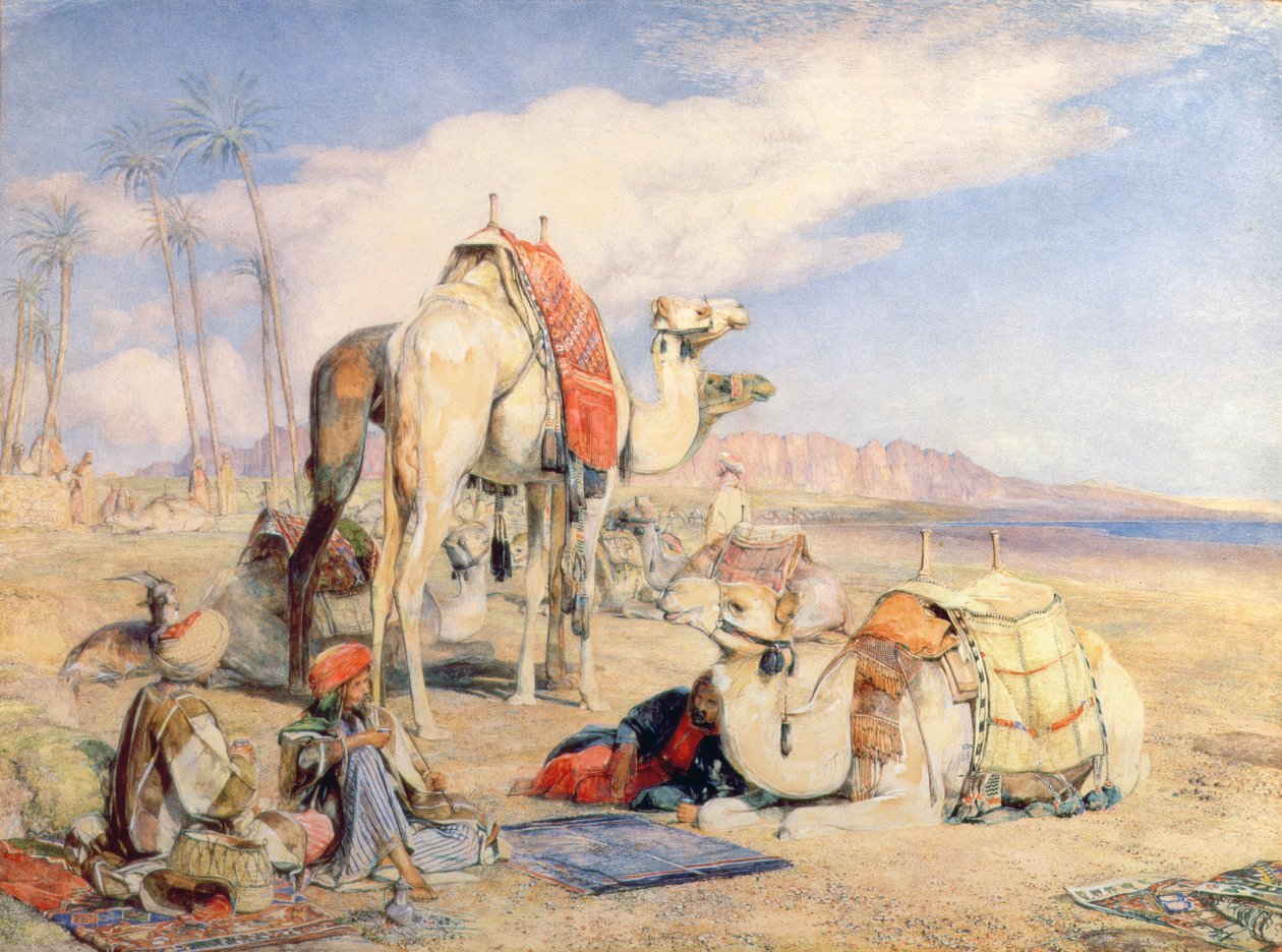 Een Rustpauze in de Woestijn door John Frederick Lewis
