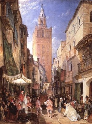 Religieuze Processie, Sevilla door John Frederick Lewis