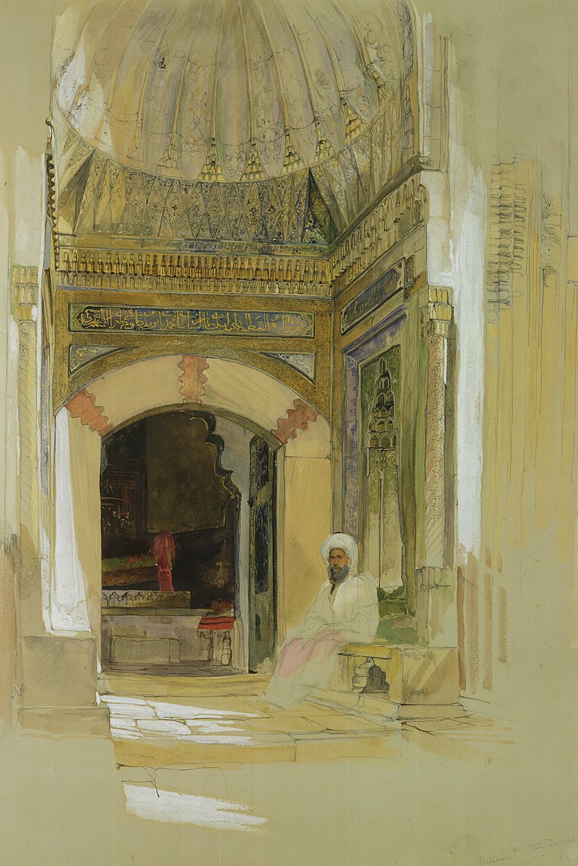 Graf van Bayazid I, Bursa, Turkije door John Frederick Lewis