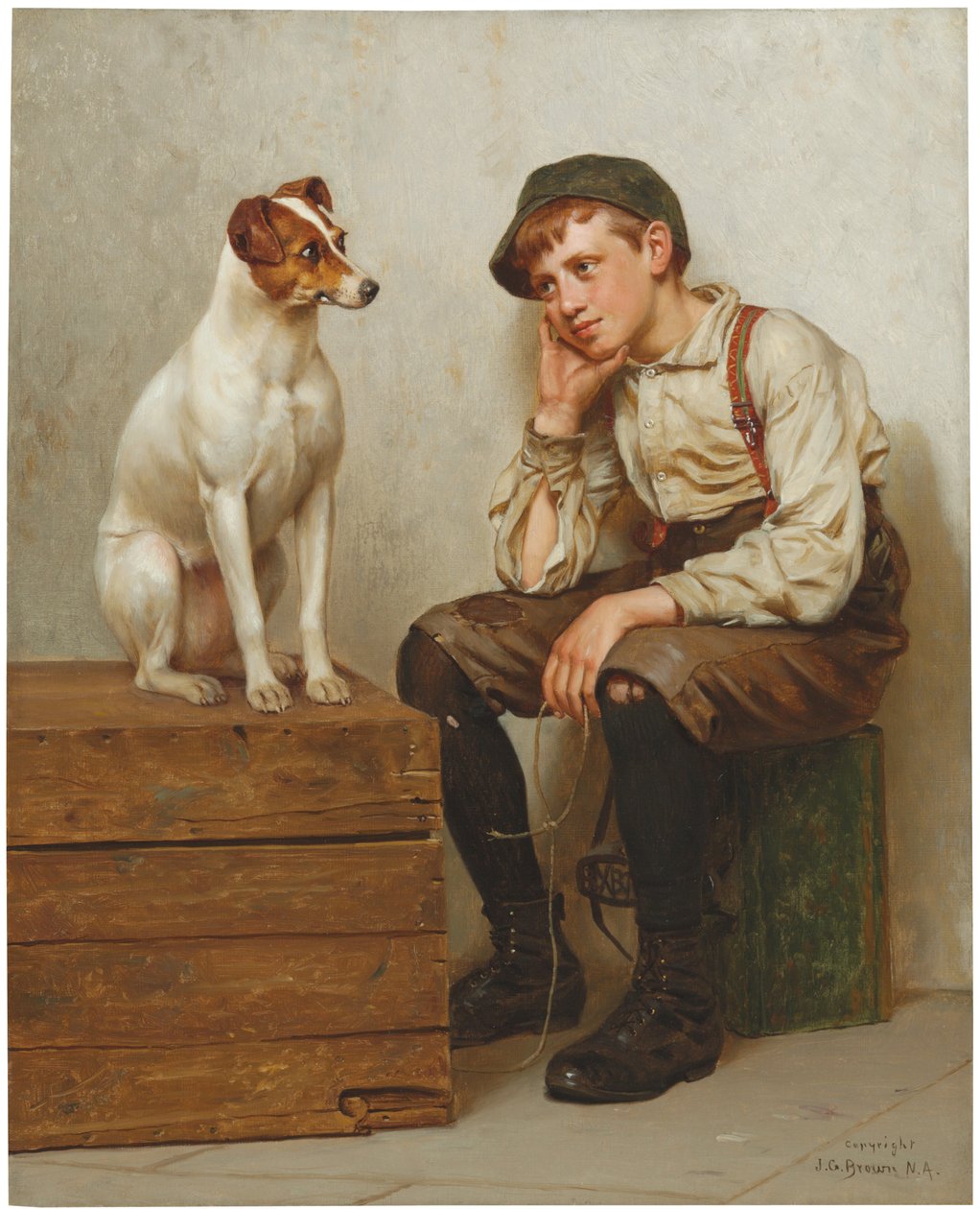 Wederzijdse bewondering, 1898 door John George Brown