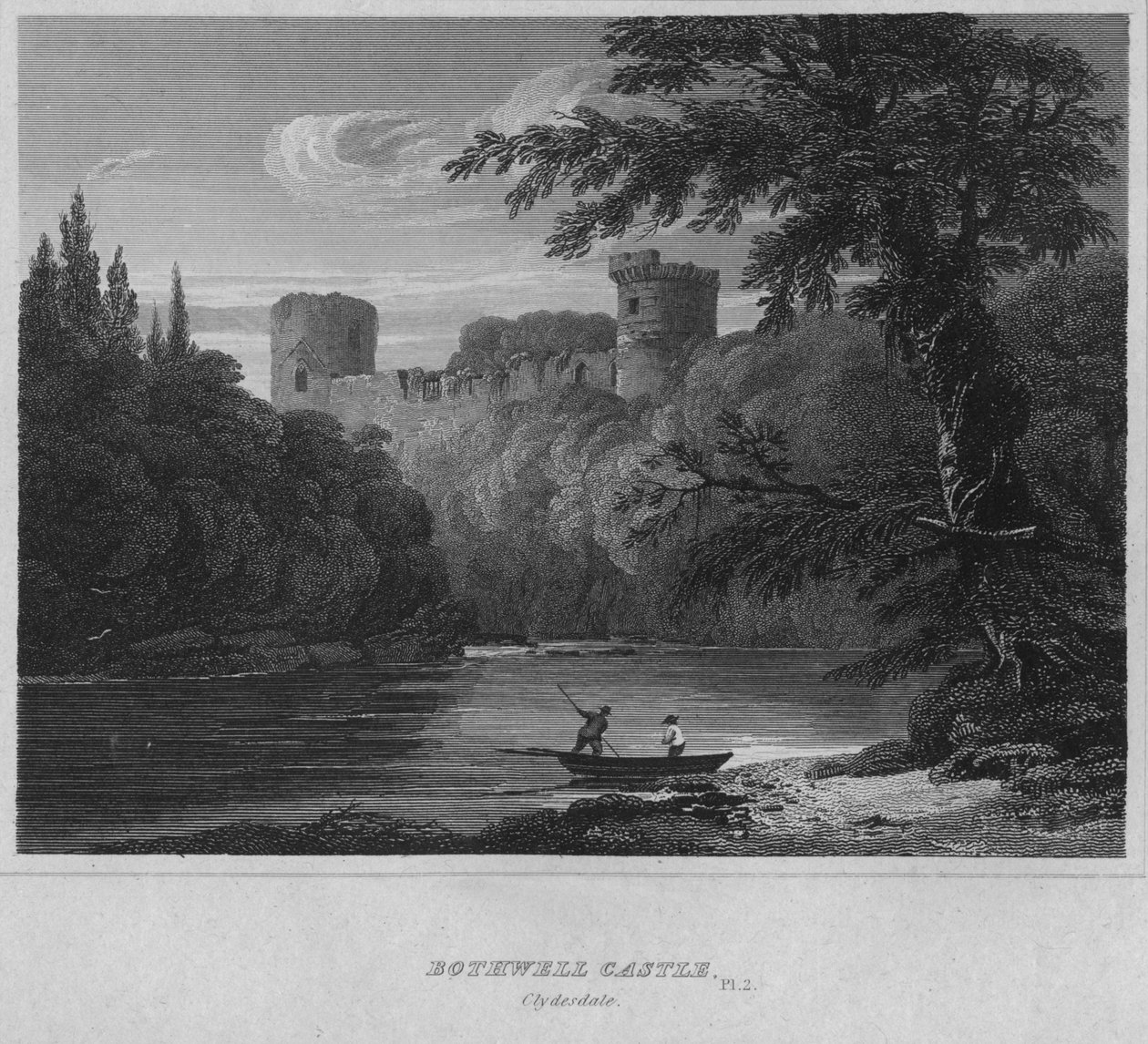 Bothwell Castle, Clydesdale, 1814 door John Greig