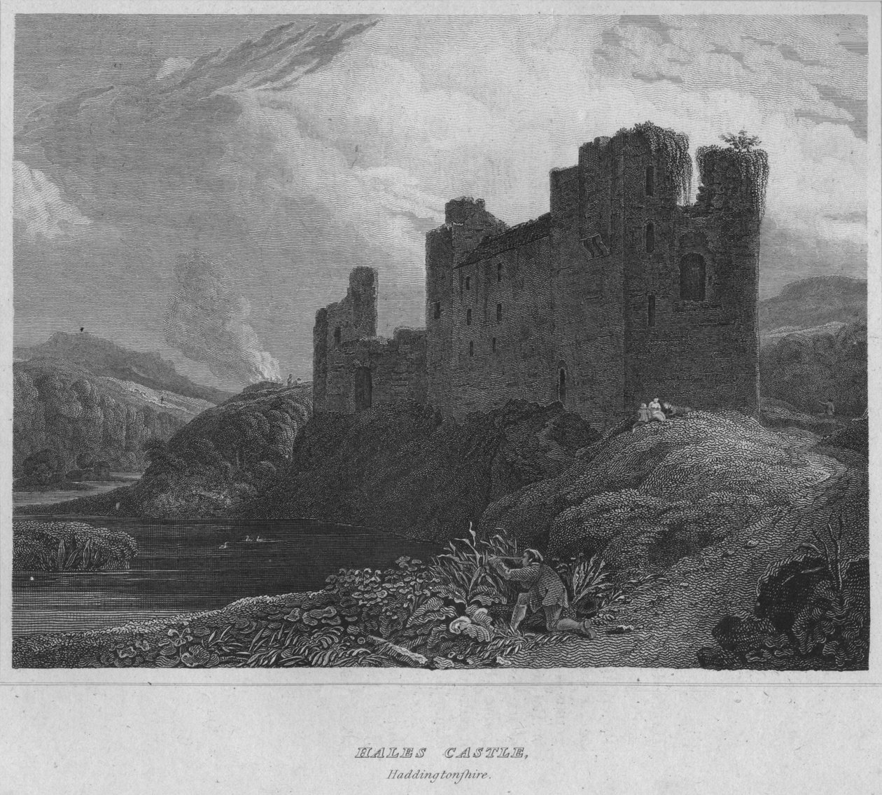 Hales Castle, Haddingtonshire door John Greig