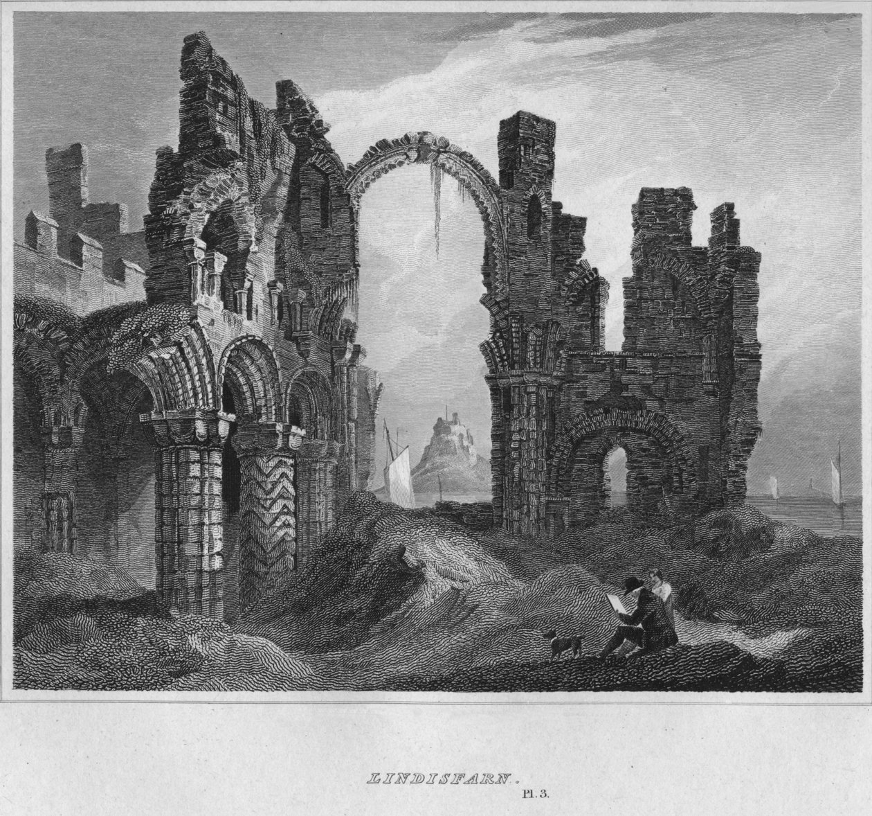 Lindisfarne, 1814 door John Greig