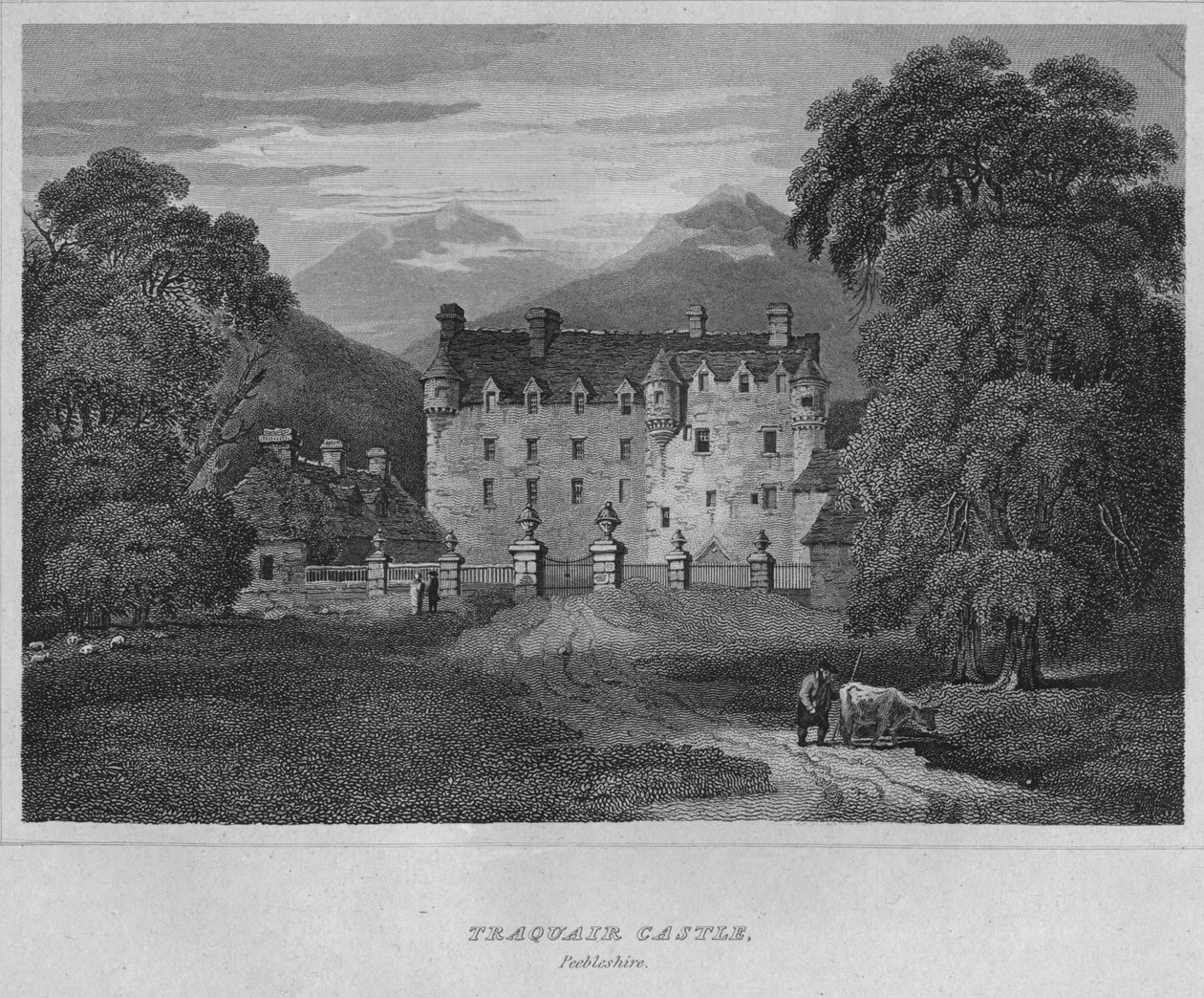 Traquair Kasteel, Peeblesshire door John Greig