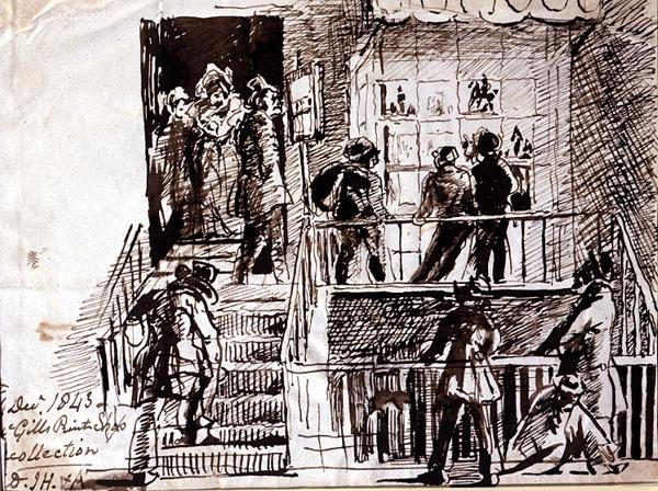 McGills Print Shop, Edinburgh door John Harden
