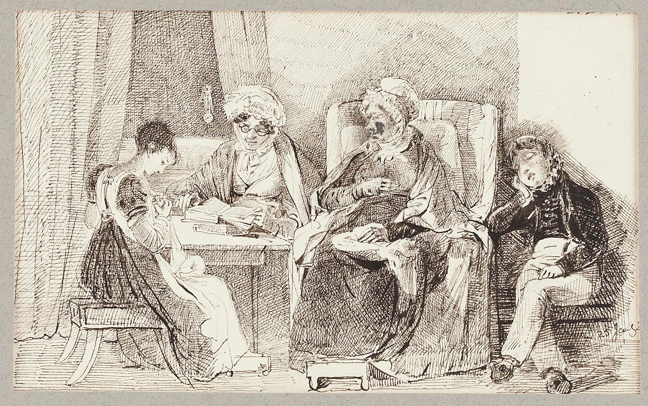 Ziek en rustend, 1824 door John Harden