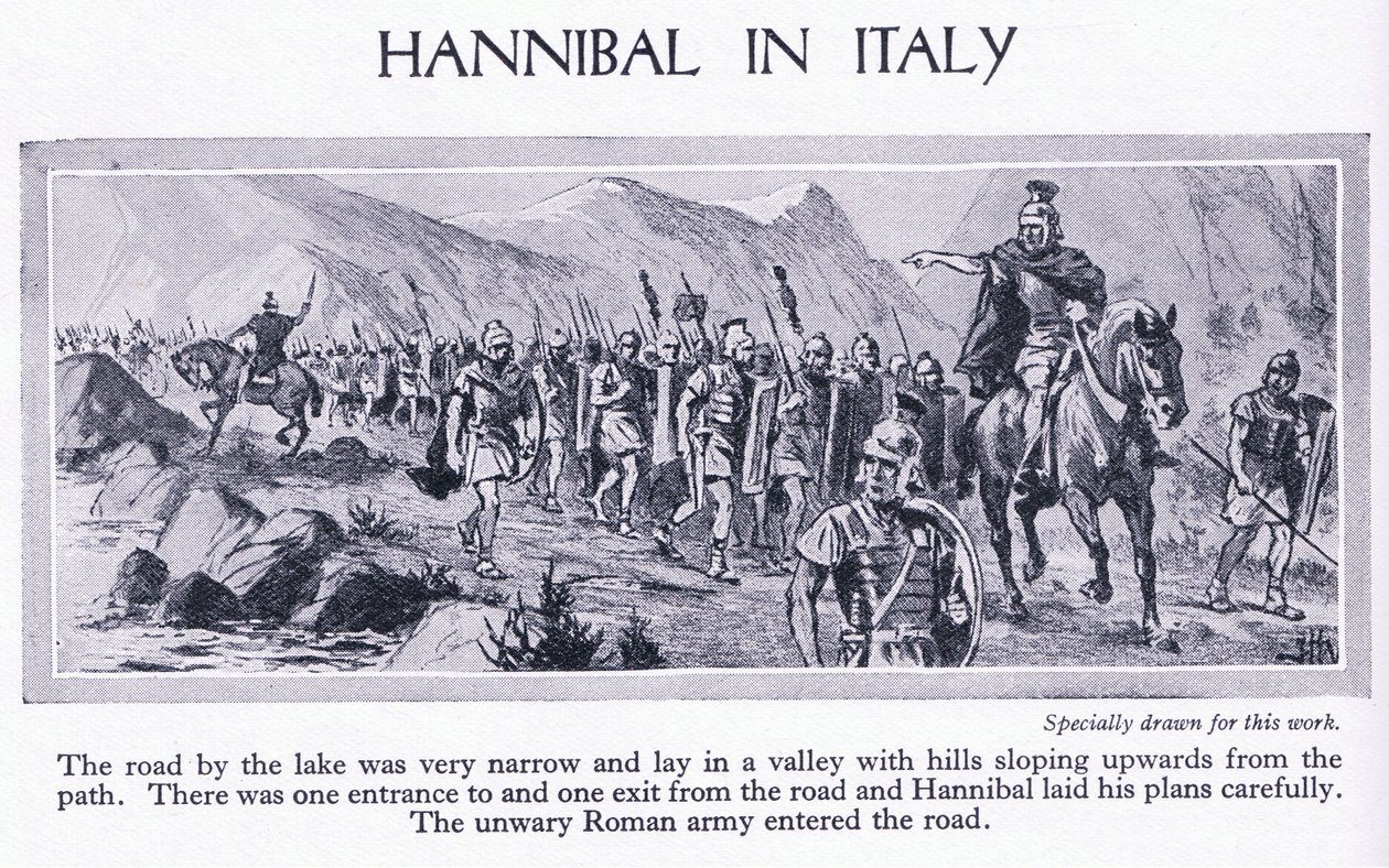 Hannibal in Italië, ca. 1950 door John Harris Valda