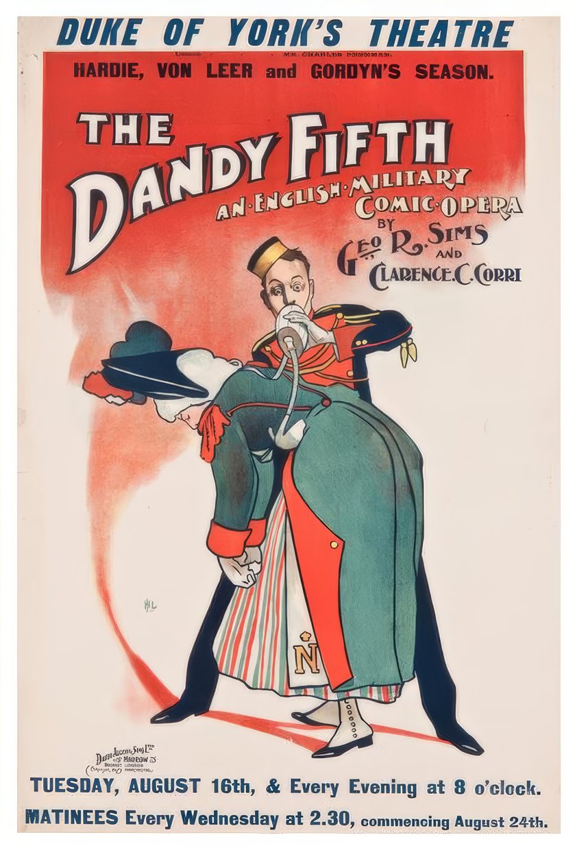 "The Dandy Fifth" / J. Hassall / Poster, 1898 door John Hassall