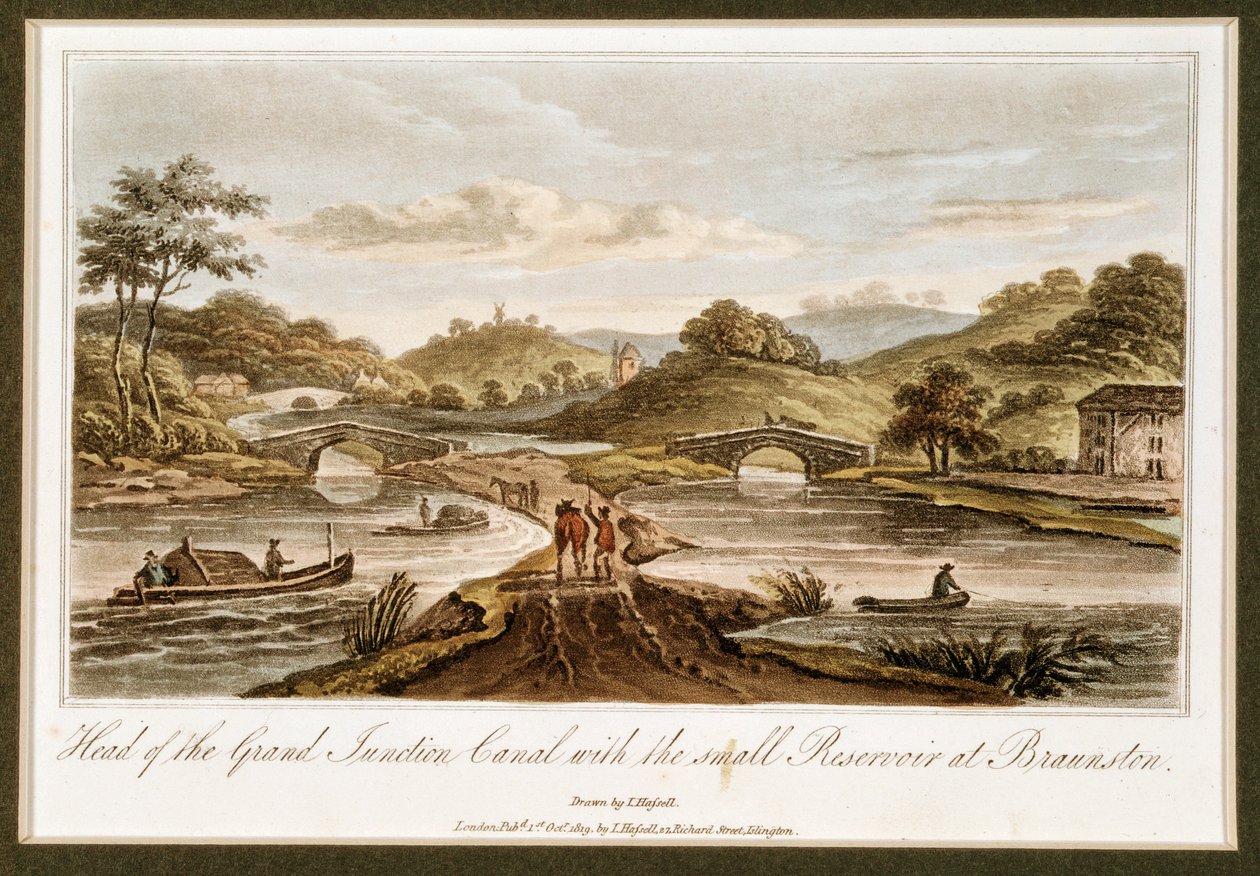 Grand Junction Canal, Braunston, Northamptonshire, 1819 door John Hassell