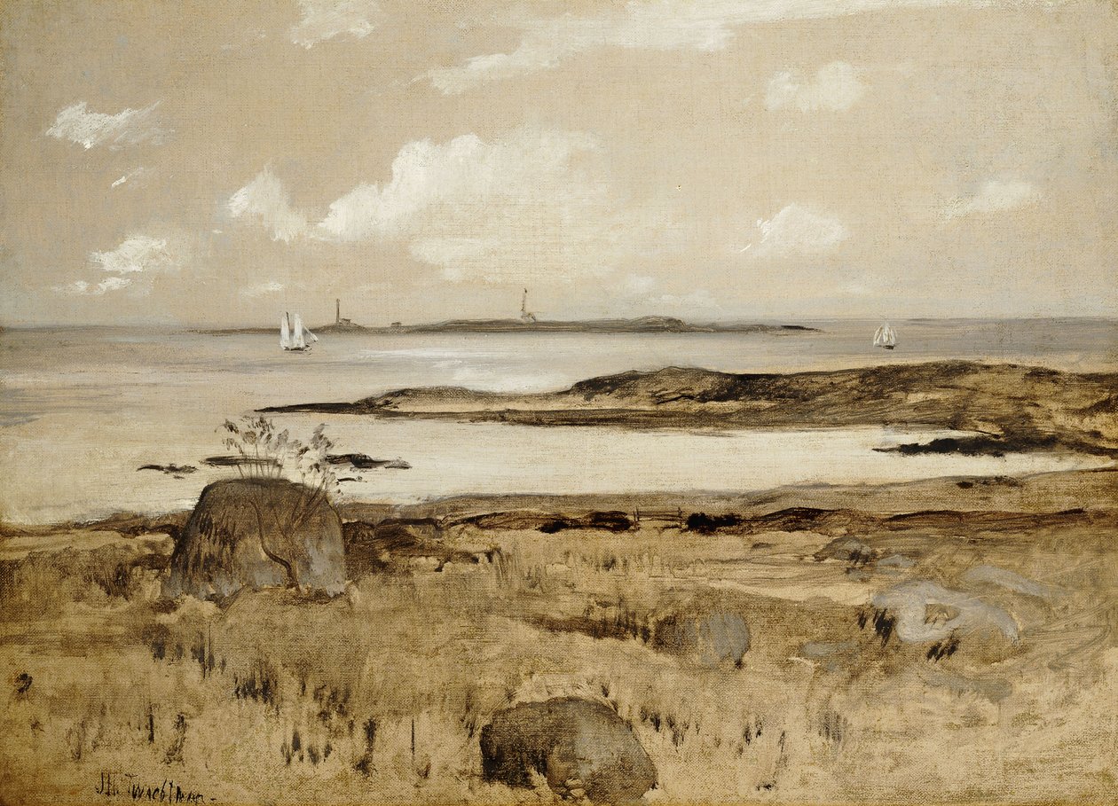Kust van Gloucester door John Henry Twachtman