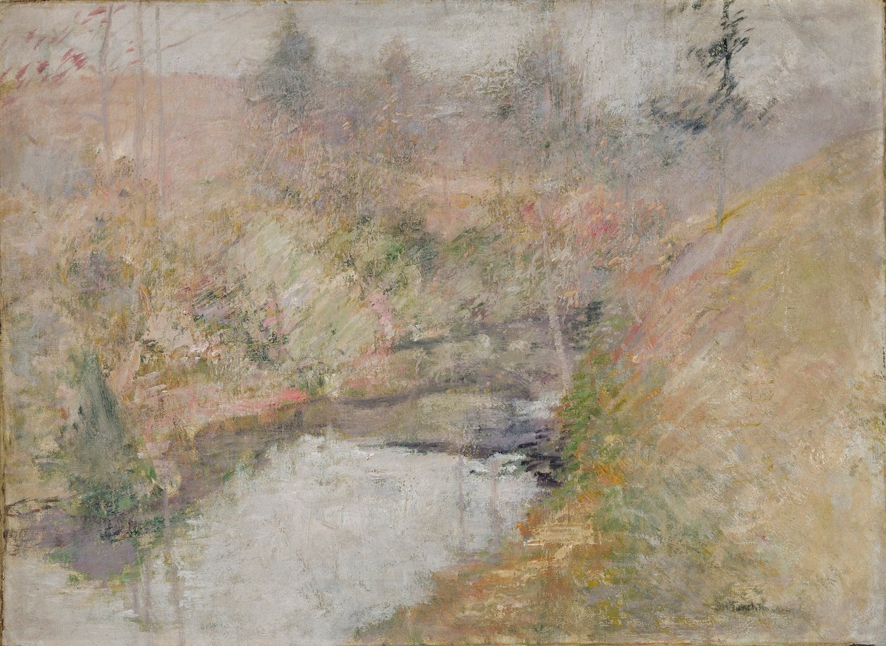 Hemlock Pool door John Henry Twachtman