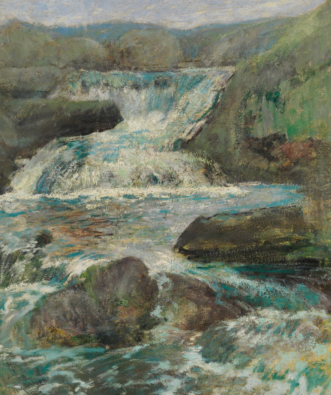 Horseneck Falls, ca. 1889-1900 door John Henry Twachtman