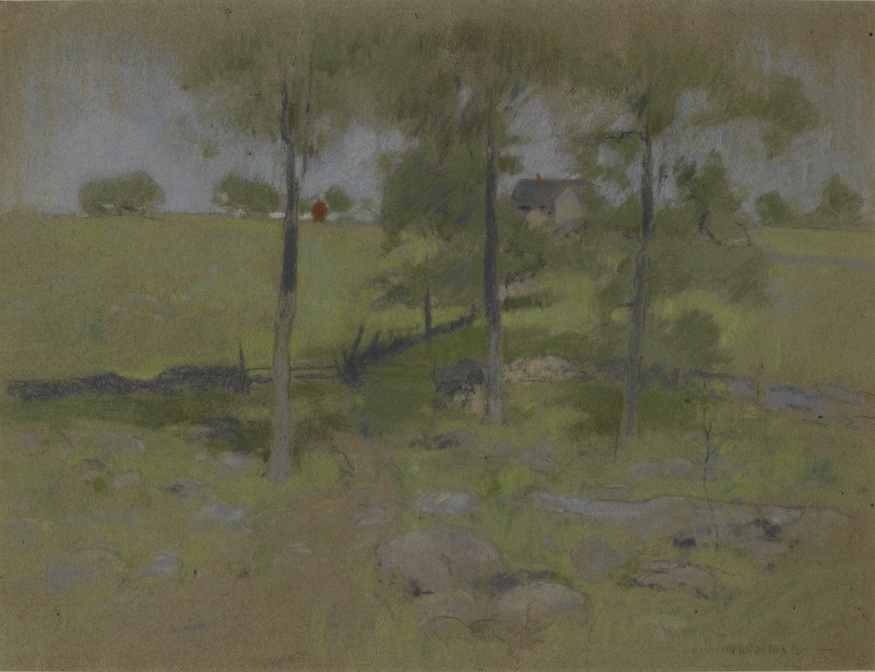Drie Bomen door John Henry Twachtman