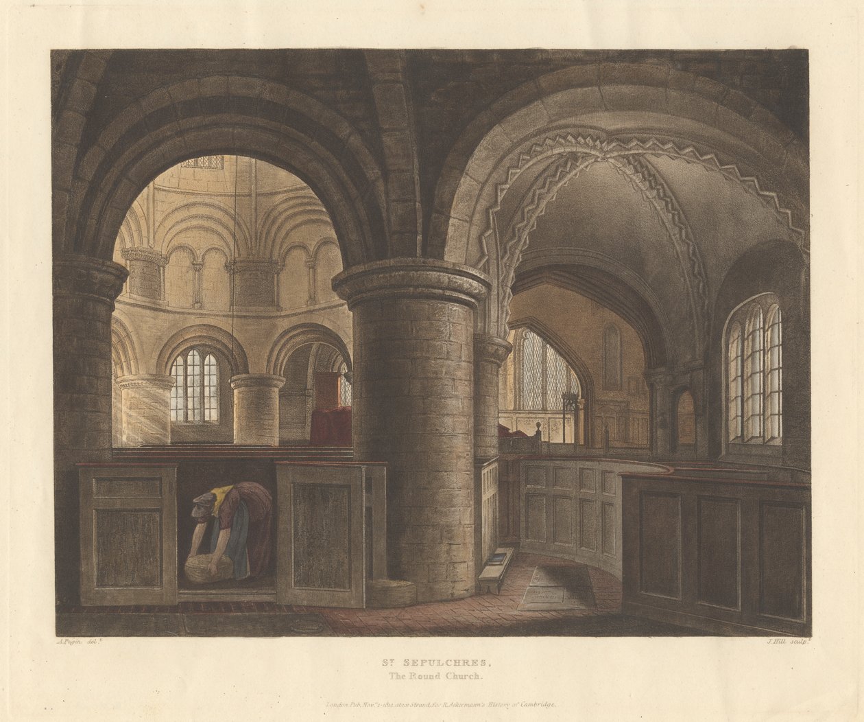 St. Sepulchres, de ronde kerk door John Hill