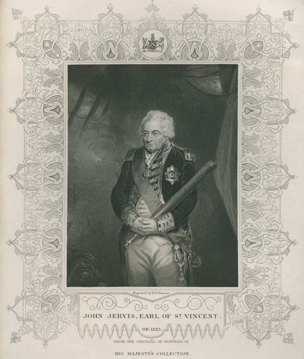 Sir John Jervis in 1795 door John Hoppner