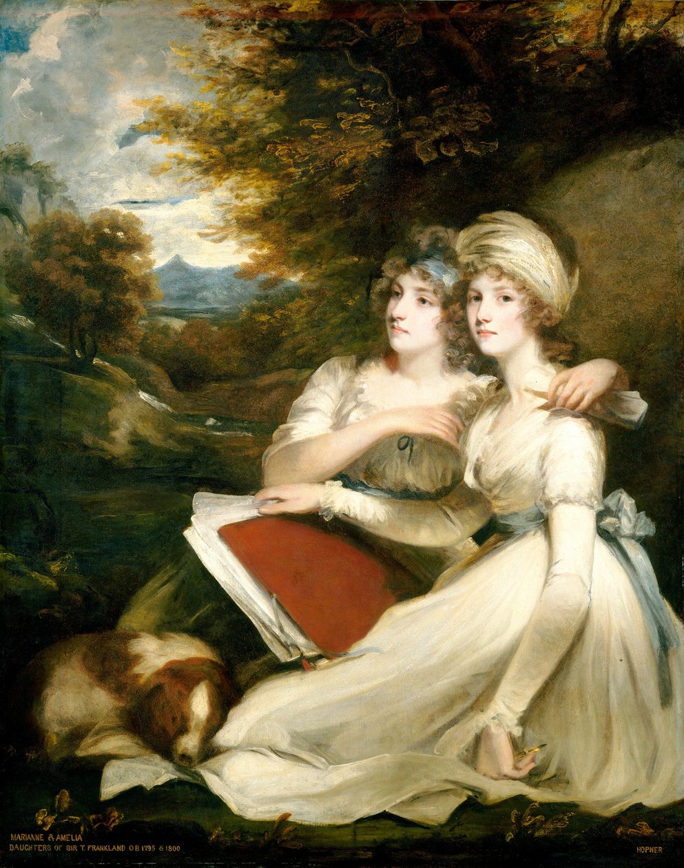 De Frankland Zusters door John Hoppner