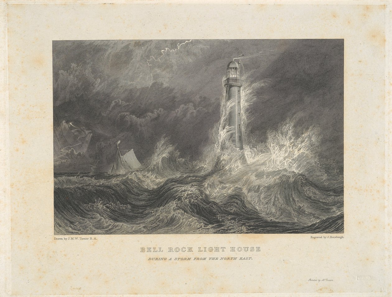 Bell Rock Vuurtoren door John Horsburgh