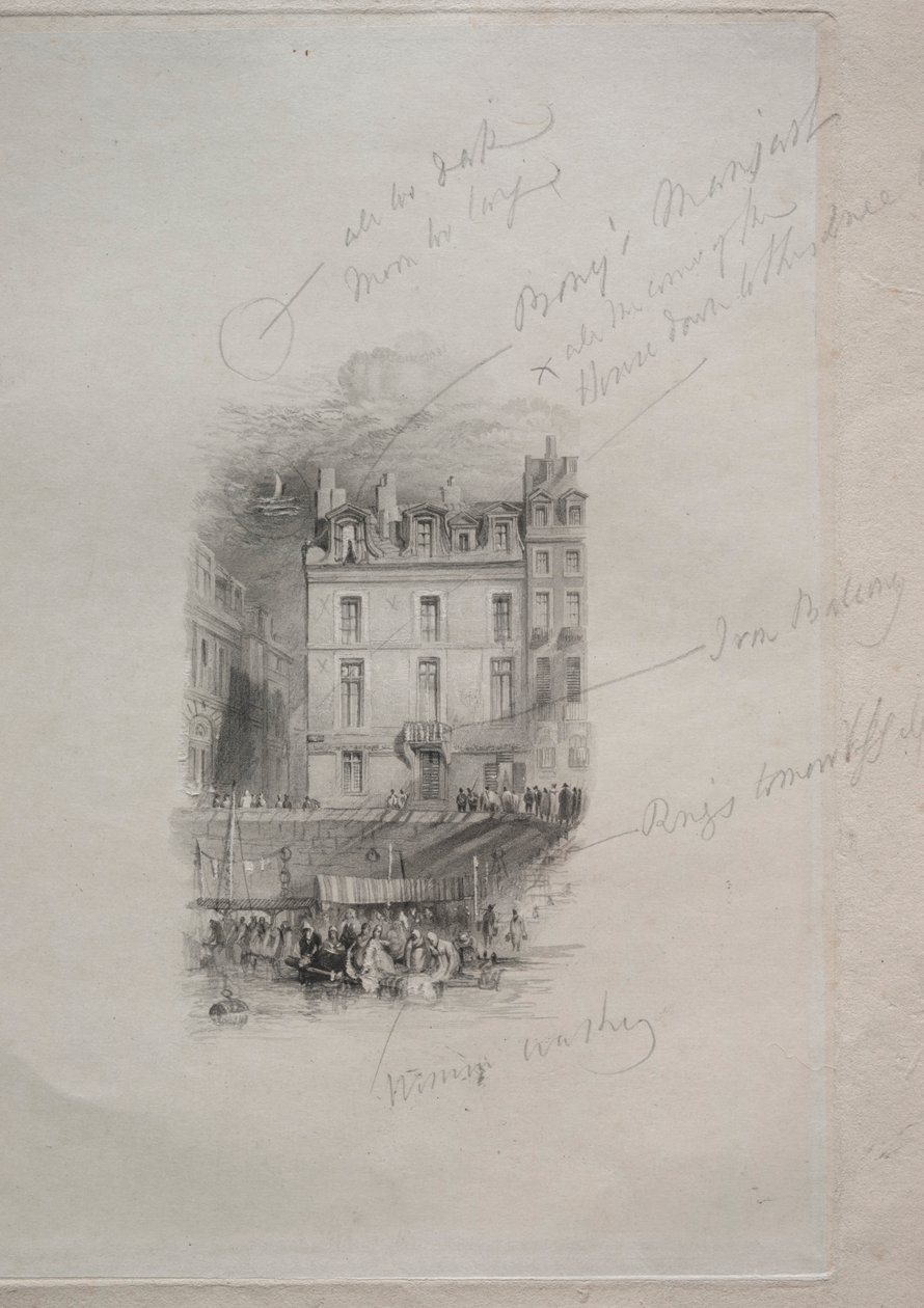 Napoleons verblijf, Quai Conti, 1836 door John Horsburgh