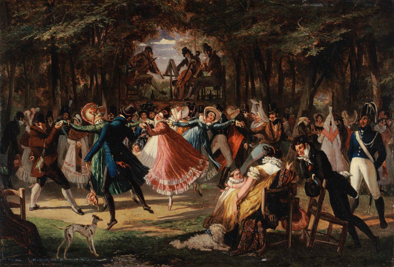 Bal public, 1818 door John James Chalon