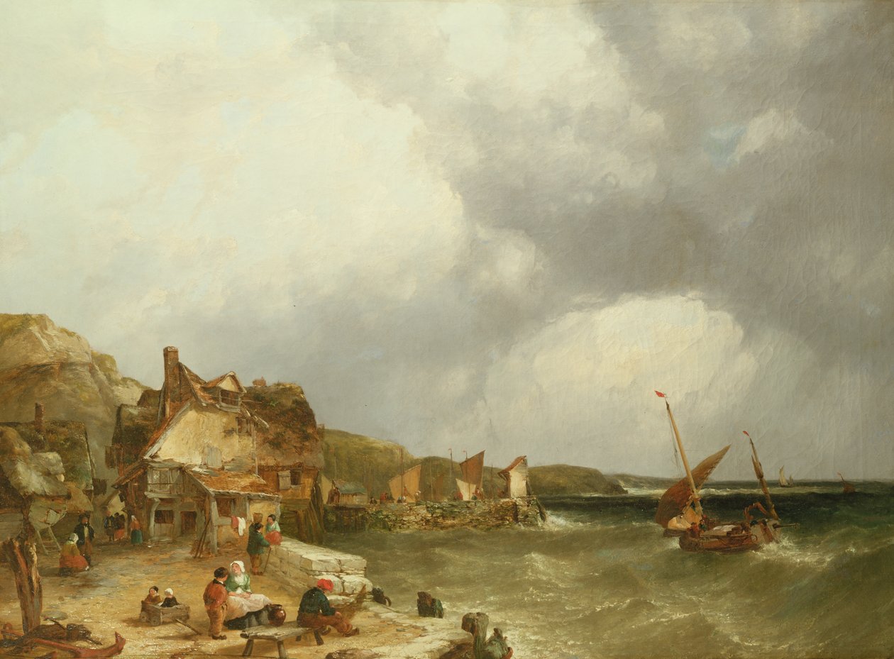 De kust bij Etaples, 1853 door John James Wilson