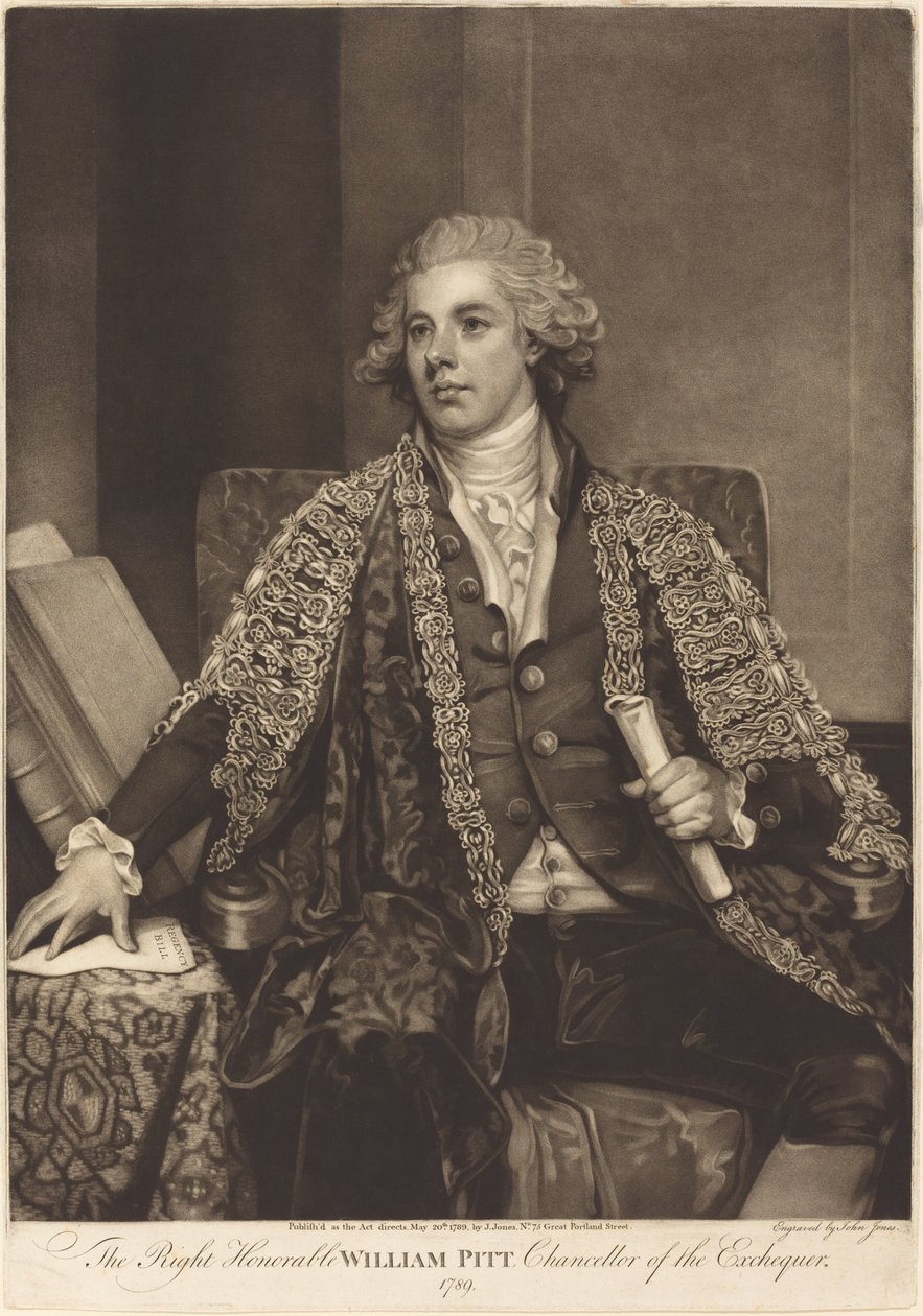 William Pitt door John Jones after George Romney